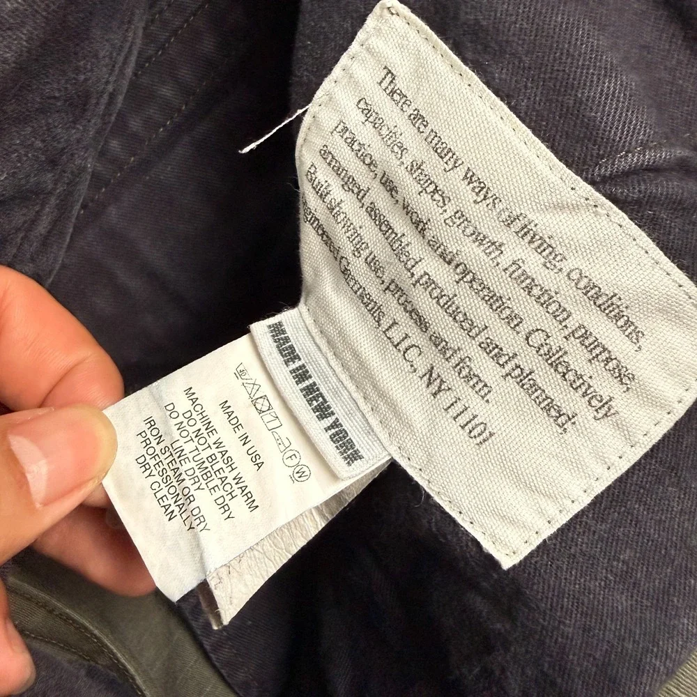 Engineered Garments FA Cargo Pants Mens S Green Ripstop Cotton Military USA Made